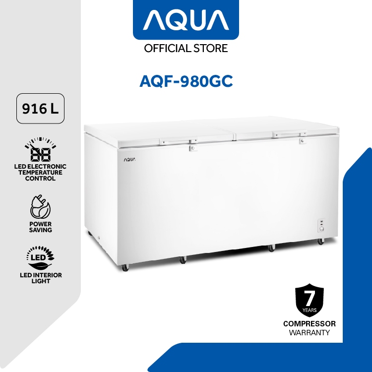Chest Freezer AQUA AQF980GC / Freezer Box Aqua AQF 980GC Aqua BATAM