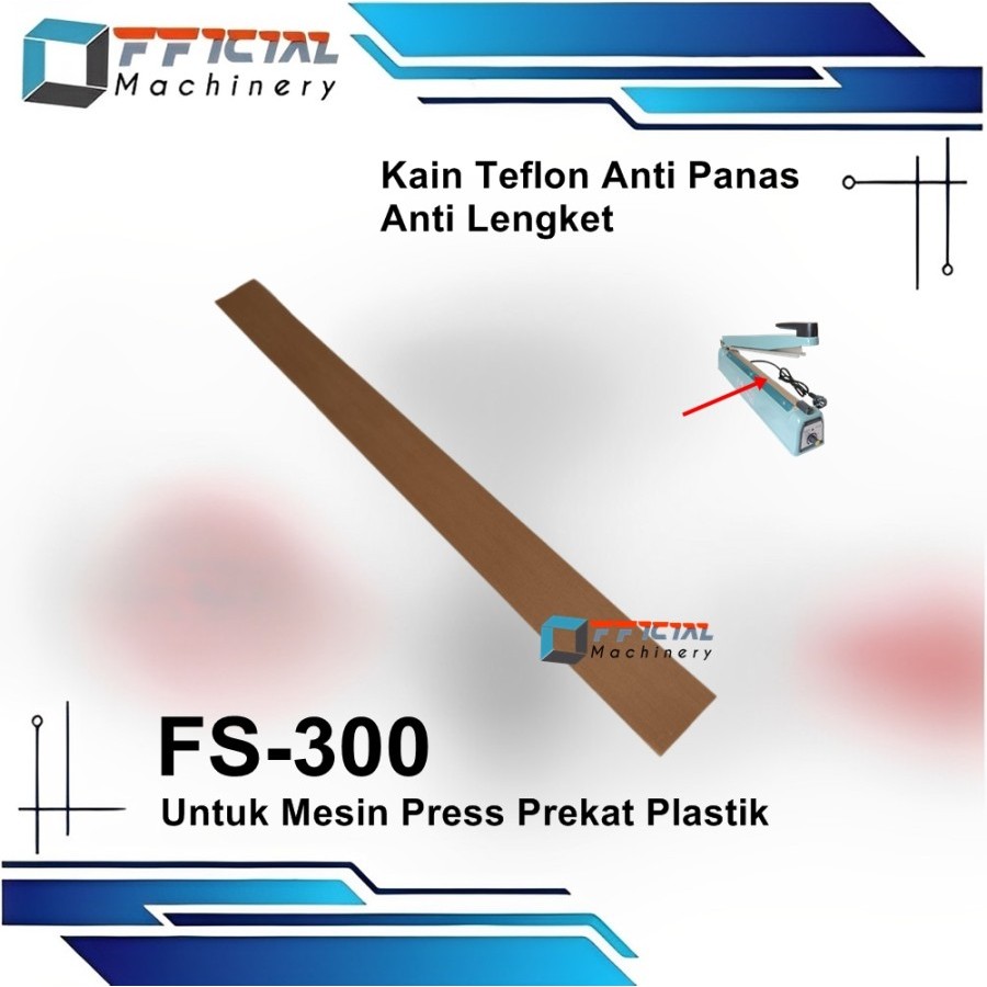 kain teflon anti panas sealer Hand Impulse Sealer FS-300