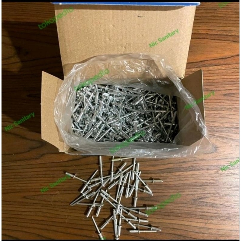 paku rivet 550 paku rivet 4 MM x 12,7 MM paku ripet 550 ( 1 kotak )