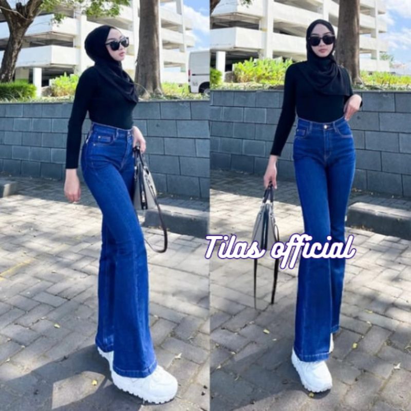 Celana Cutbray Jeans Wanita Highwaist - Celana Jeans Wanita - Jeans Cutbray Wanita
