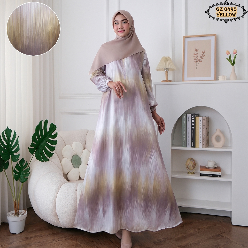 Gamis Salur GZ0495/ Gamis Salur Ungu/ Gamis Remaja/ Gamis Jumbo/ Gamis Salur Best Seller