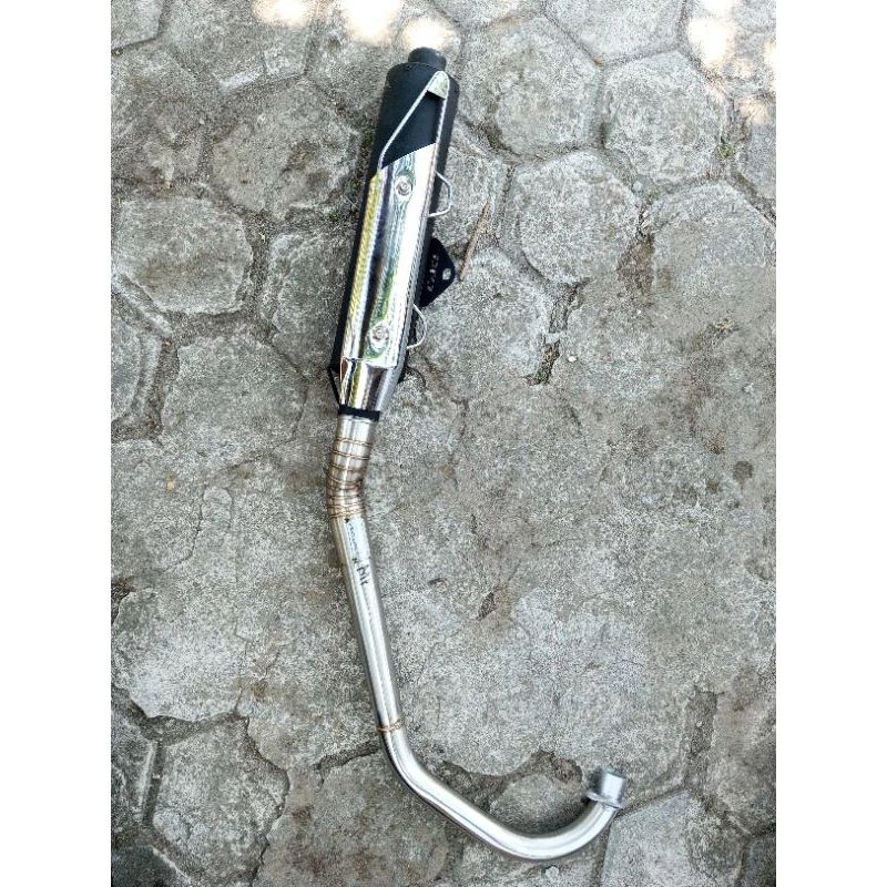 KNALPOT SET SCORPIO PNP CB, GL, MP INLET 50 mm ORI DPJ