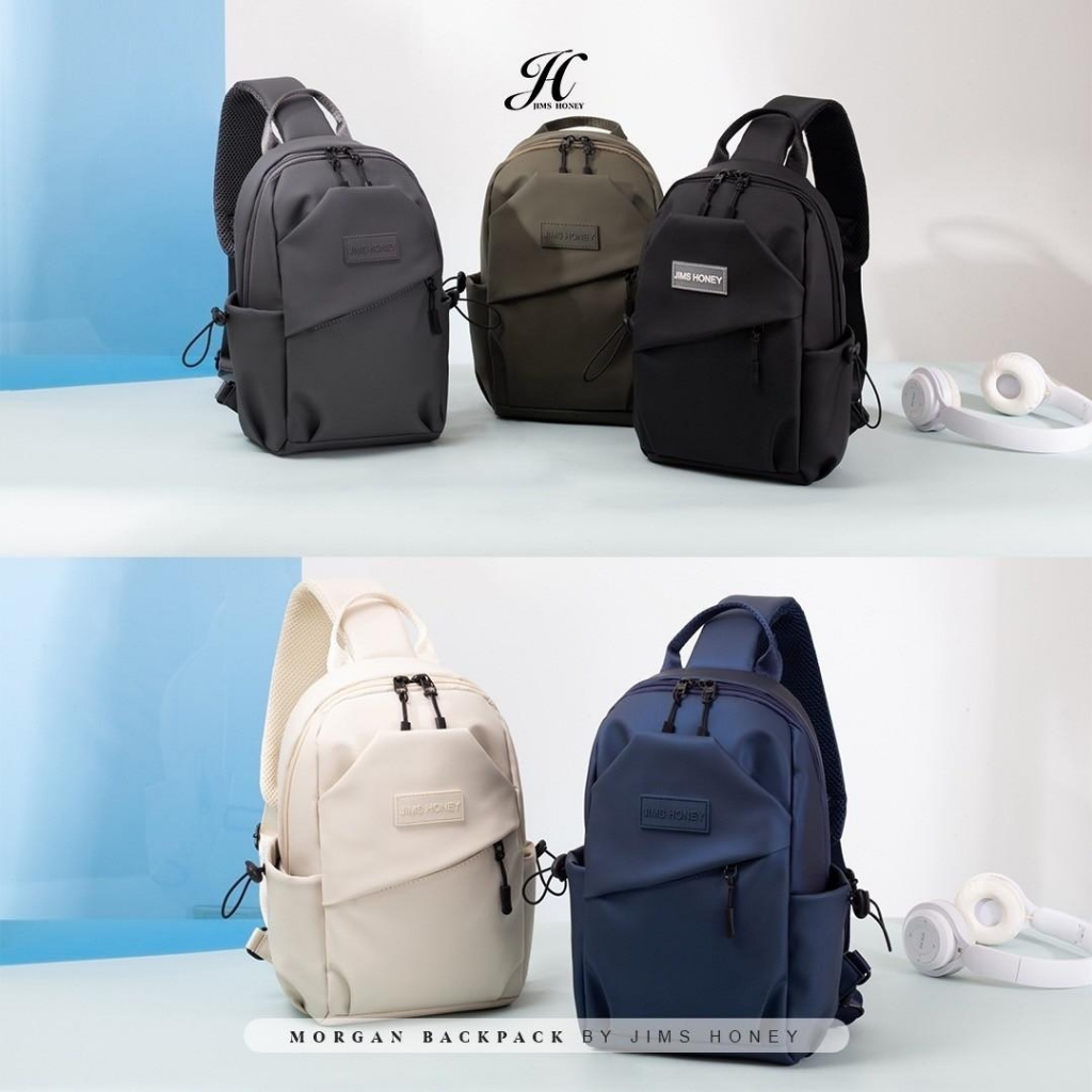 JIMSHONEY MORGAN BAG - Tas yang Multifungsi bisa untuk Sling & Ransel, Anti Air juga