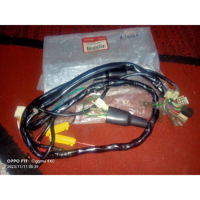 kabel body megapro lama megapro hiu non electrik stater original ahm honda 32100-KEH-930 wire hardne
