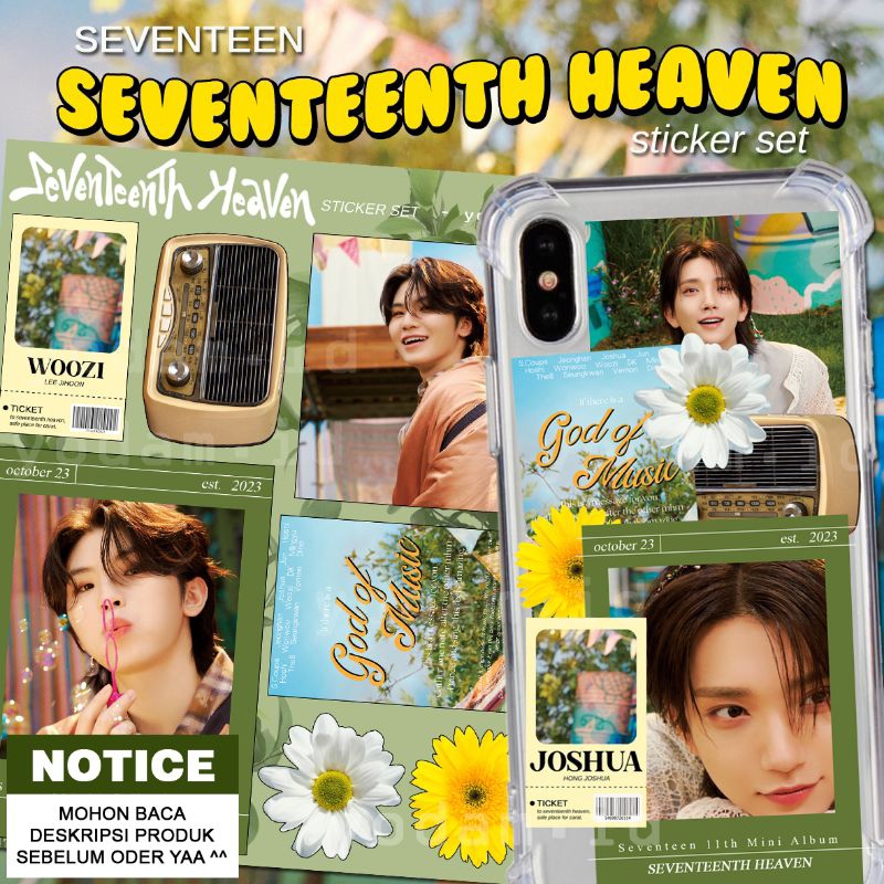 DIY STICKER CASE, STICKER AESTHETIC STIKER KPOP ANTI AIR WATERPROOF SEVENTEEN SVT SEBONG SEVENTEENTH