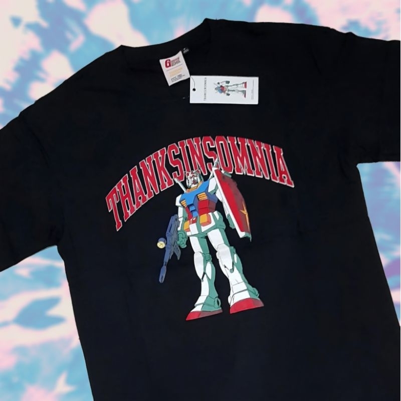 Thanksinsomnia - Gundam Tshirt Black