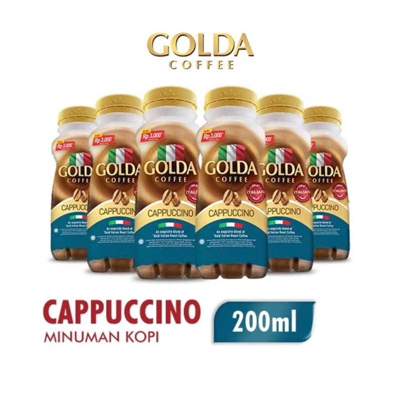 

Golda Coffee Dolce Latte / Cappucino Botol 200 ml x 12