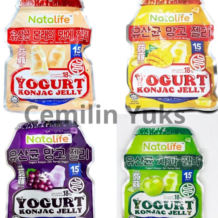 

KQST4572 ✔✔SALE✔✔ Natalife Yogurt Konjac Jelly 300g Jelly Rasa Buah dan Yogurt