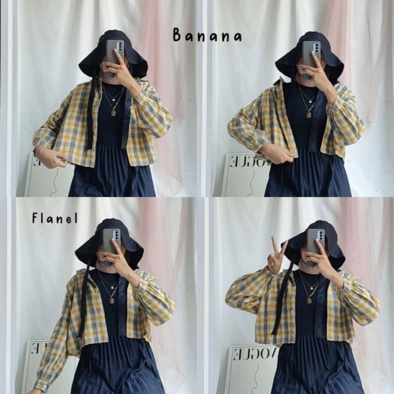 KEMEJA FLANEL CROP || CROP TOP FLANEL || KEMEJA FLANEL WANITA