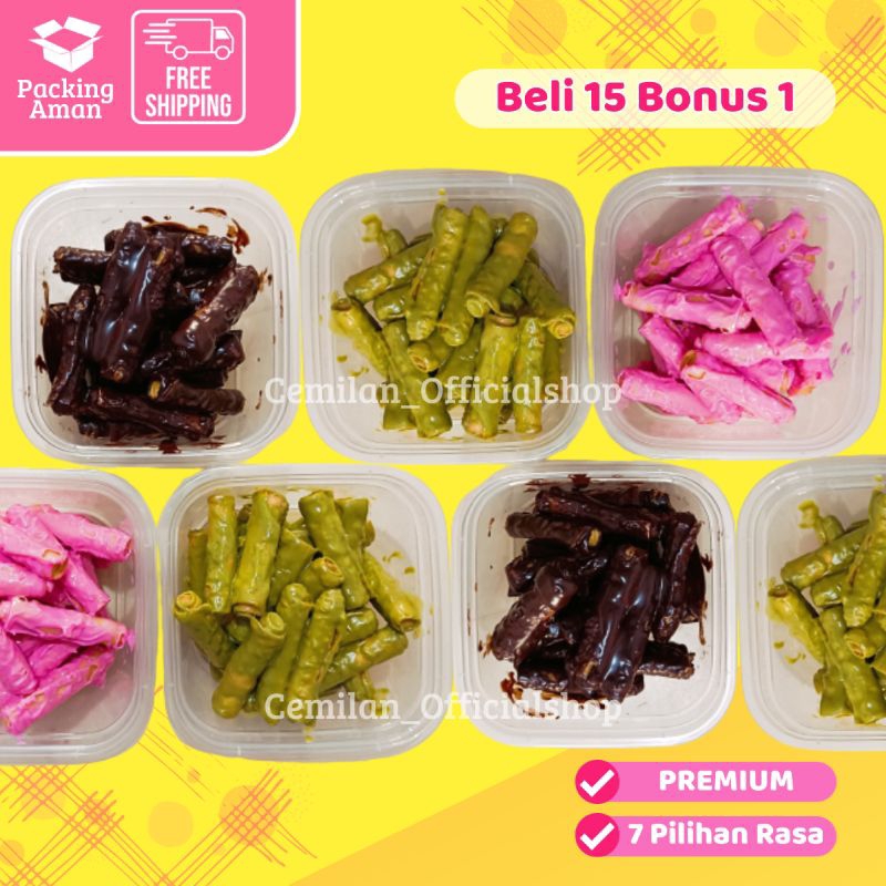 

[ 15 FREE 1 ] Cheese Roll Lumer Box 500ml / Coklat Lumer