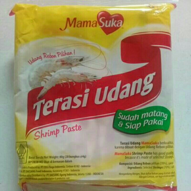 

~MOS~ Terasi Udang Mama Suka 80 gr (isi 20). Terasi Mama Suka. Bumbu Masak