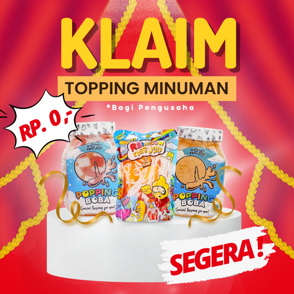 

Popping Boba Nata Jelly - Popping Boba Icip-Icip @70 Gram | Topping Minuman