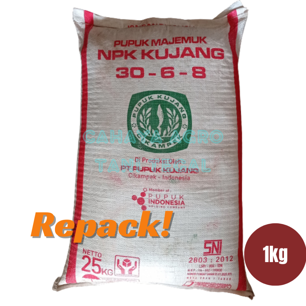 NPK Majemuk Kujang 30-6-8 Kemasan Repack 1kg
