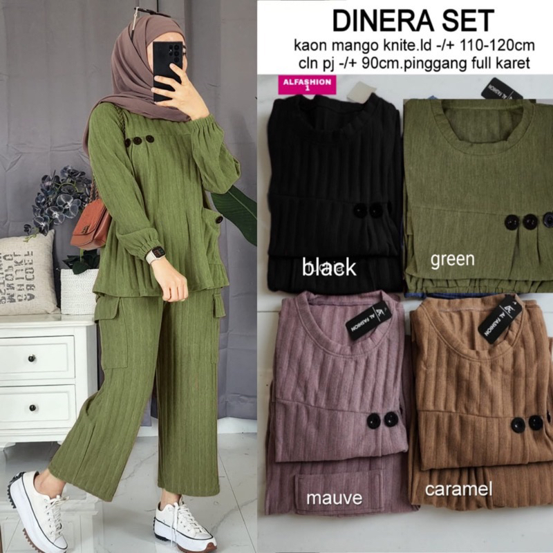 Dinera set / celana cargo / baju cargo / set cargo / baju / pakaianwanita