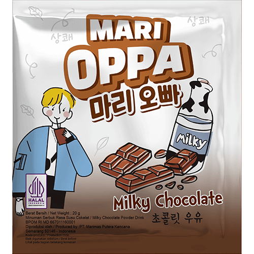 

Marioppa Milky Coklat 1 renteng isi 15 pcs