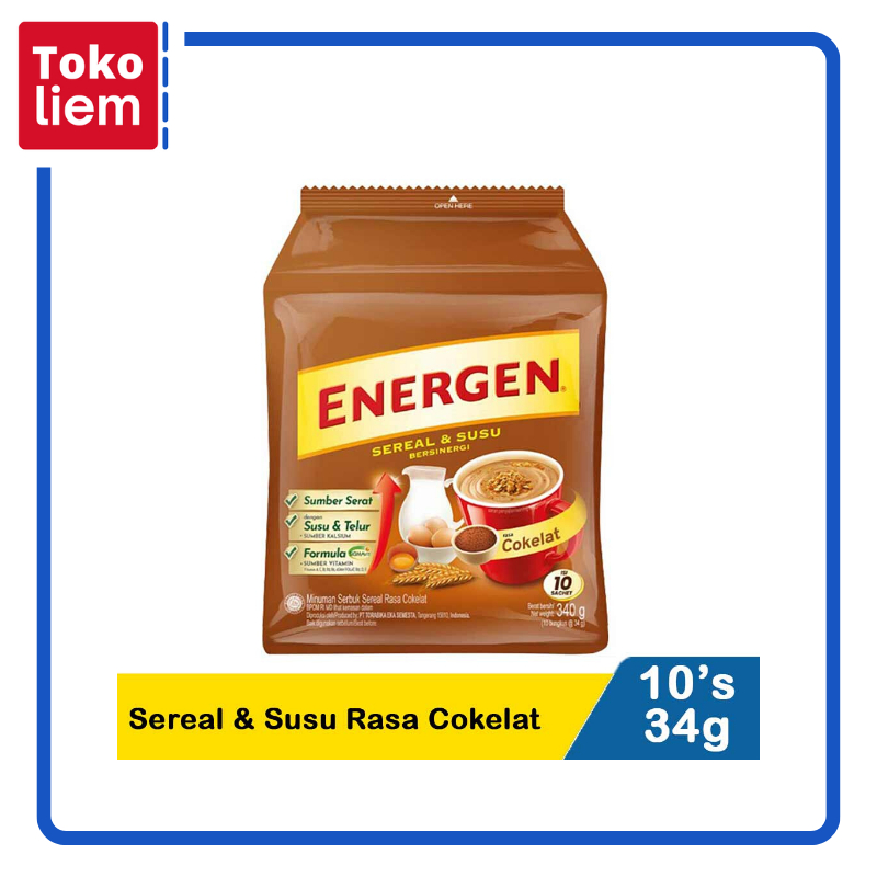 

Energen Sereal & Susu Cokelat 10X34g