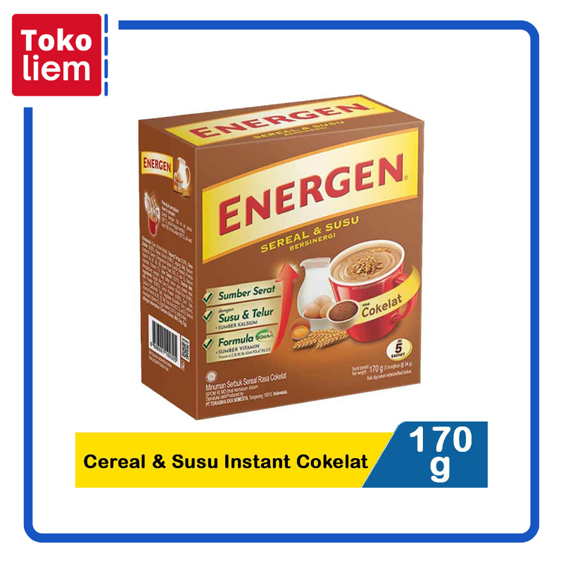 

Energen Sereal & Susu Cokelat 5X34g