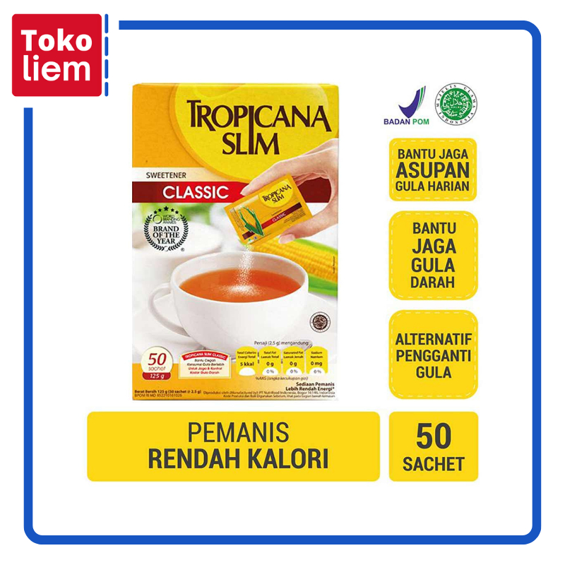 

Tropicana Slim Sweetener 50X2.5G