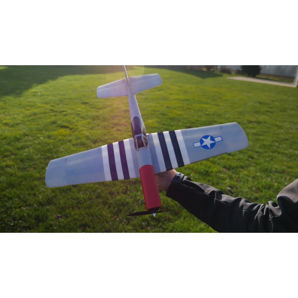 FT Mighty Mini Mustang kit, Flite test kit Rc pesawat Aeromodelling remote control (CNC Cutting)