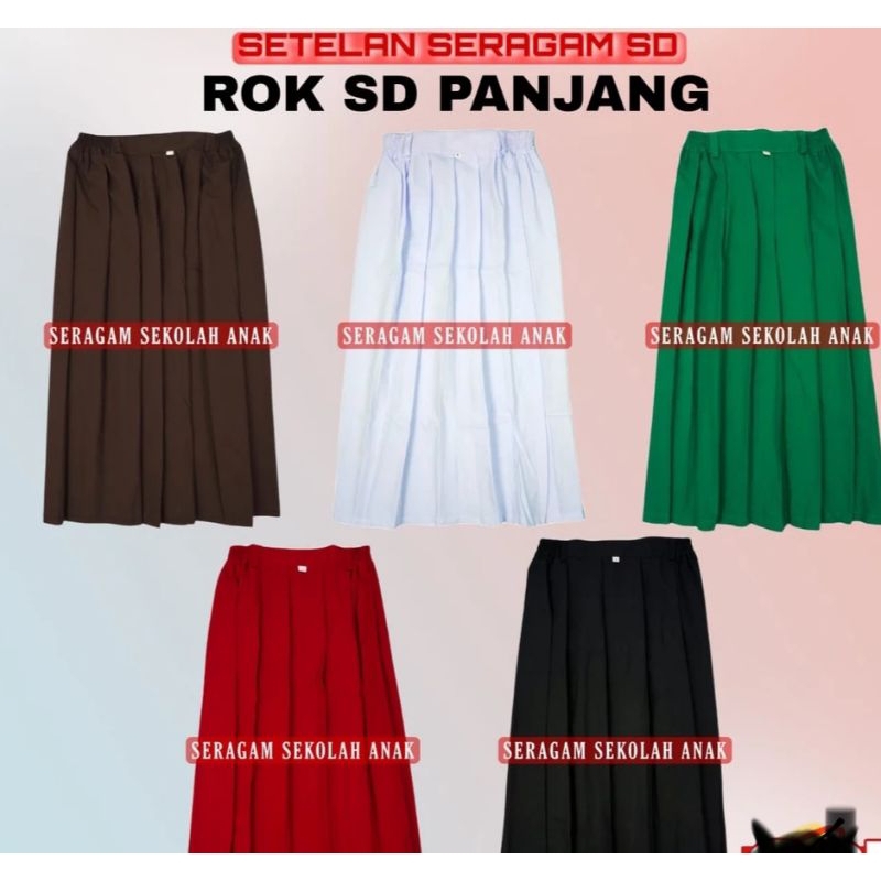 

Bawahan rok seragam sekolah panjang pendek