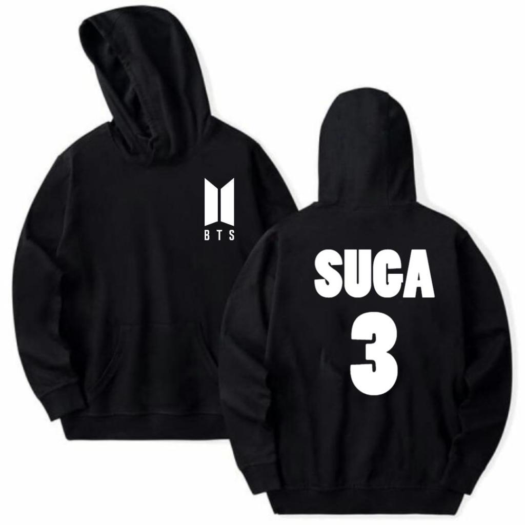 HOODIE KPOP BTS NAMA DAN NOMOR FAVORIT