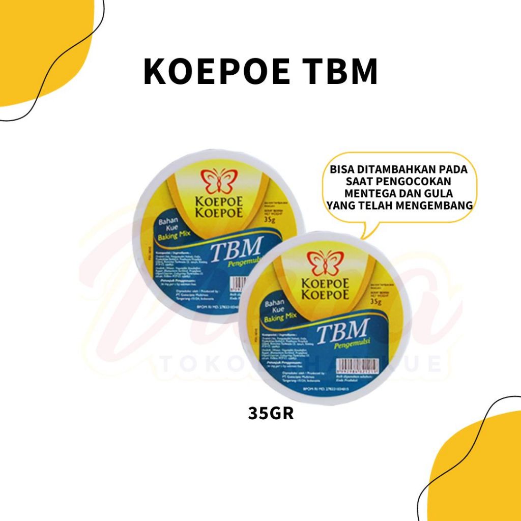 

Koepoe TBM 35gr / Pengemulsi Elmusifier