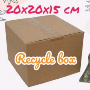 

packing kardus kecil 20x20x15 cm dus recycle packaging sahabat online shop
