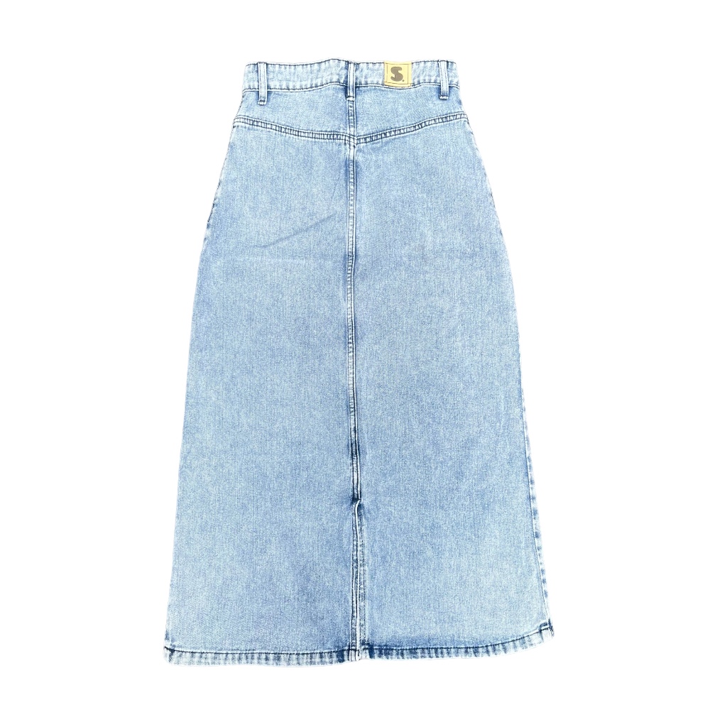 Stiego Snow Blue Skirt Jeans Wanita Rok Jeans