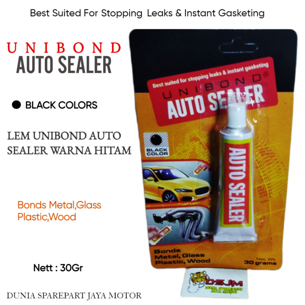 

UNIBOND AUTO SEALER 30 GR LEM AUTO SEALER HITAM UNIBOND 30 GR