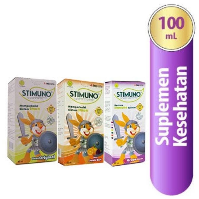 STIMUNO SYRUP SIRUP 60 100 ML OBAT IMMUNODULATOR IMUNODULATOR MEMPERBAIKI SISTEM IMUNITAS DAYA TAHAN