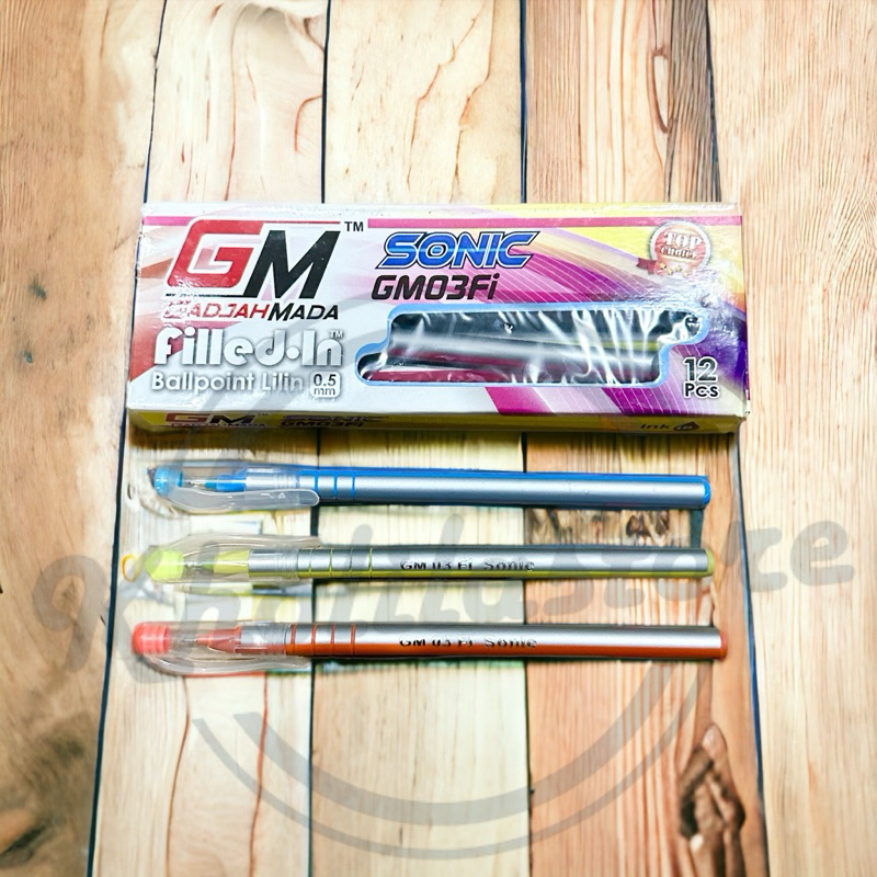 

Pulpen Lilin GM Sonic GM03FI 0.5mm isi 12 pcs