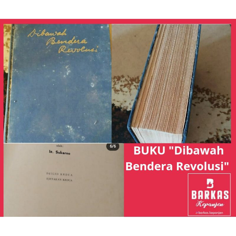 Buku Original dibawah Bendera Revolusi,Ir.Soekarno