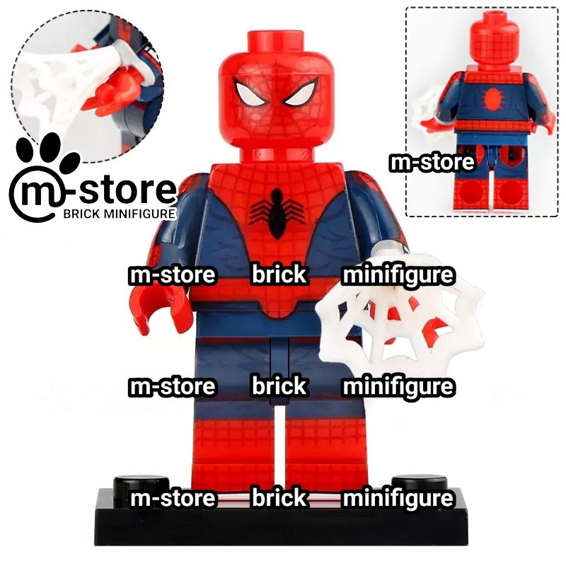 brick toei spiderman mini toy figure