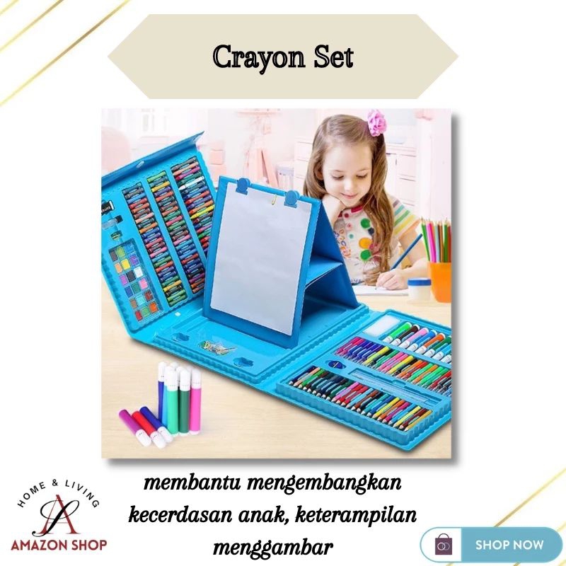 

Crayon set isi 208 pc/crayon set anak