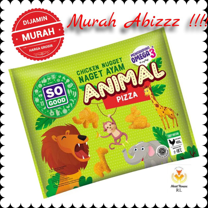 

TERMURAH | Chicken Nugget ANIMAL 200gr-400gr