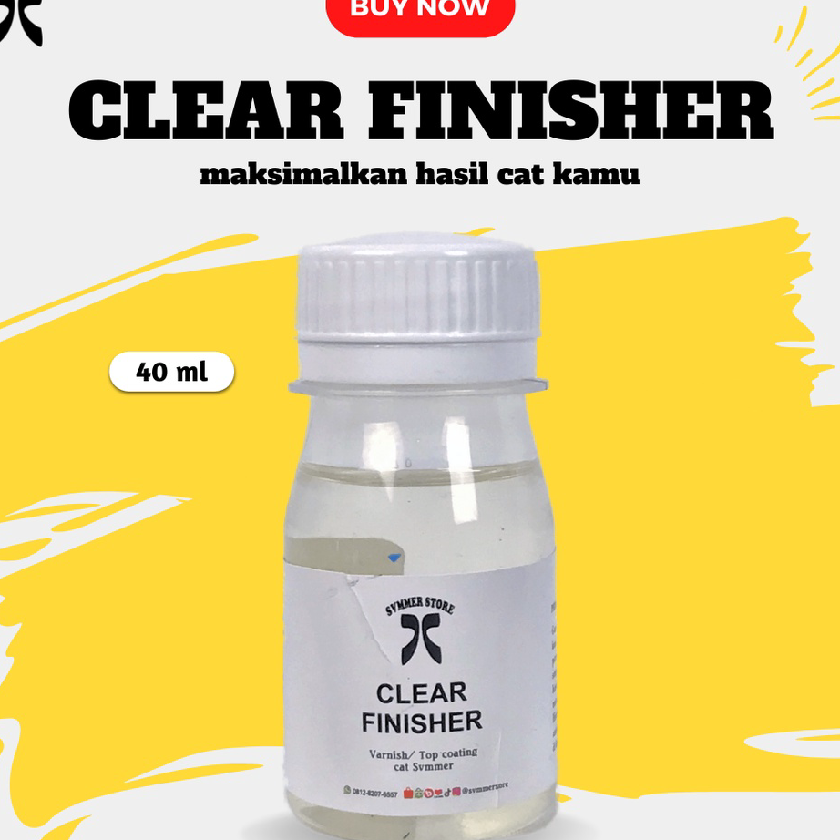 

Pasti Murah Clear Finisher Cat Sepatu Cat Akrilik untuk Kaca/ Kulit/ kanvas Leather Paint Cat Kanvas - Summer Brand