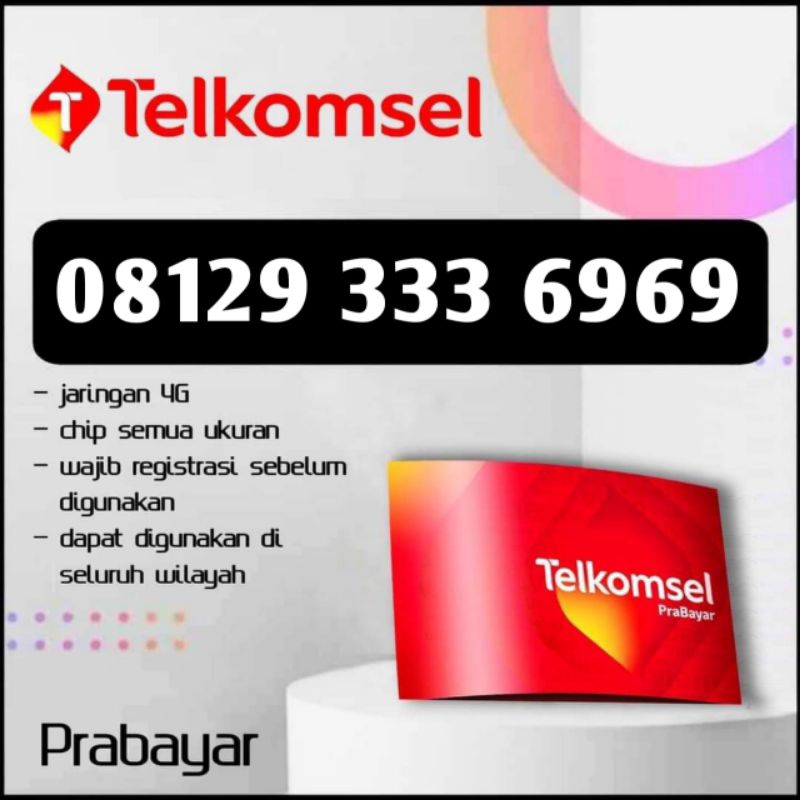 Nomor Cantik Simpati Kartu Perdana Nomor Cantik Telkomsel 6969