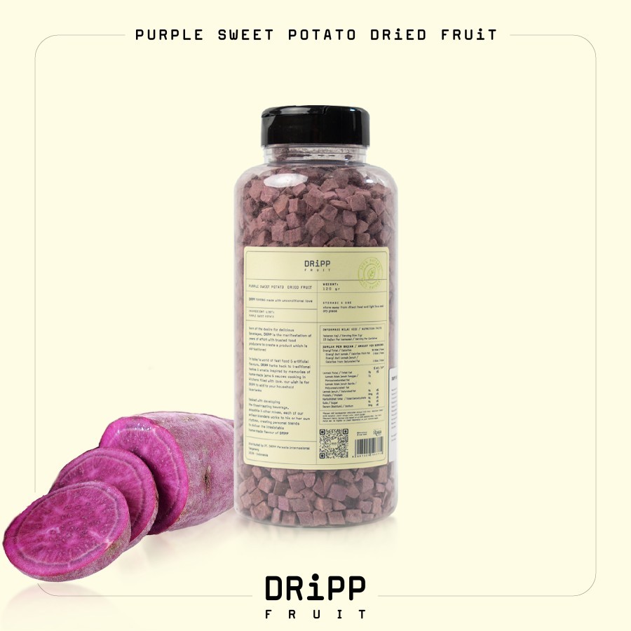 

DRiPP Dried Fruit Purple Sweet Potato 100gr Topping Minuman