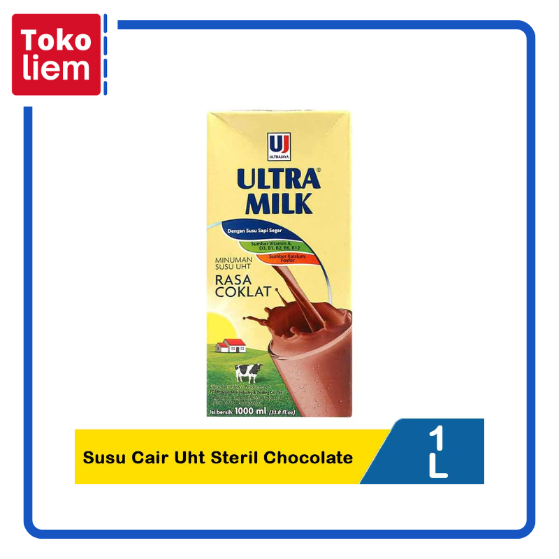 

Ultra Susu Cair Uht Steril Chocolate 1000Ml