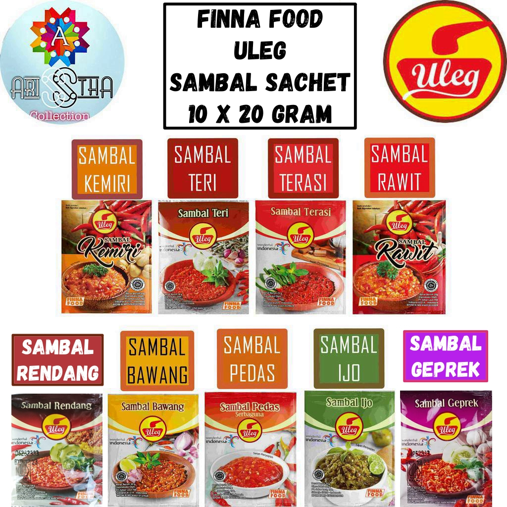 

Finna Food Sambel Uleg 10 x 20 Gram Renteng