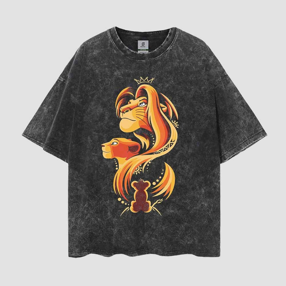 The Lion King 1994 Vintage Style Oversize Washed Tee