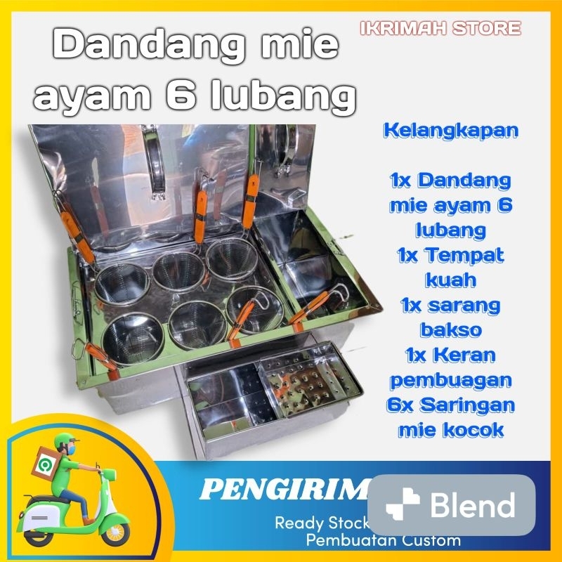 PANCI MIE AYAM/DANDANG MIE KOCOK 6 LUBANG / DANDANG MIE KOCOK/PANCI MIE AYAM/ TONG MIE AYAM 6 LUBANG
