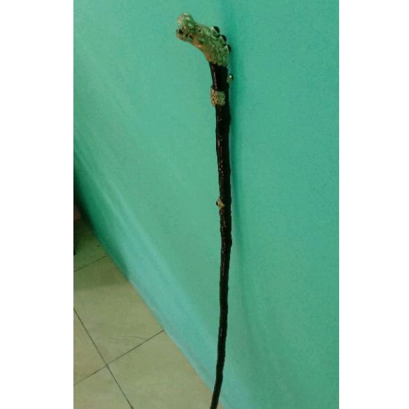 tongkat jalan akar bahar panjang 100cm/tongkat akar bahar sadi mabe asli