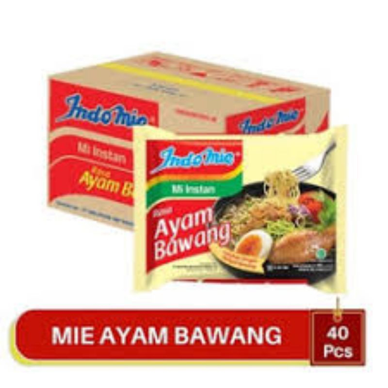 

INDOMIE AYAM BAWANG DUS ISI 40| INDOFOOD MIE INSTAN INDOMIE AYAM BAWANG ECERAN DAN GROSIR