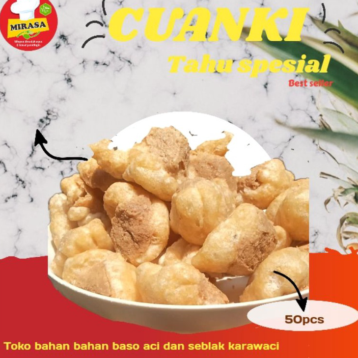 

Buruan Beli Cuanki Tahu kering mini Bandung 50butir Promo