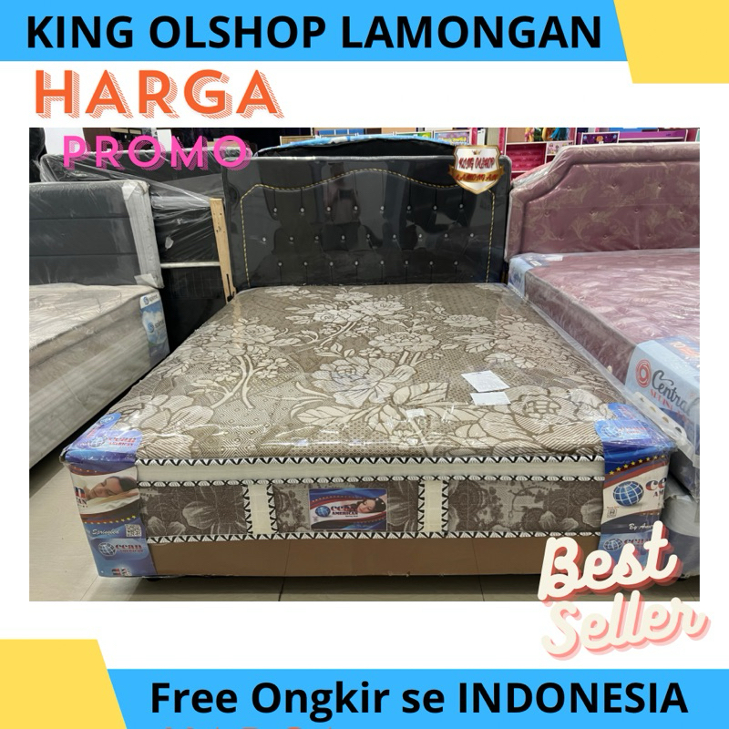 Springbed Boxy /Boxi American Ocean New Plustop Full set Garansi 10 Tahun 120 140 160 180x200 [LAMON