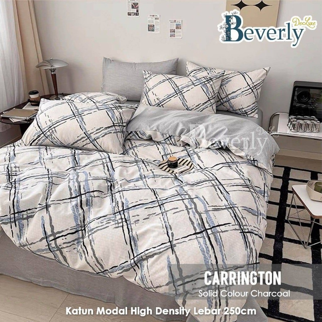 Bedcover Set Motif Carrington Bahan Katun Premium Quality bedcover sprei aesthetic motif bunga daun 