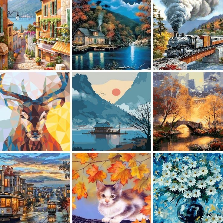 

Harga Murah Canvas Painting By Number Lukisan Kanvas Paint By Numbers 40x50cm ➚➹✲