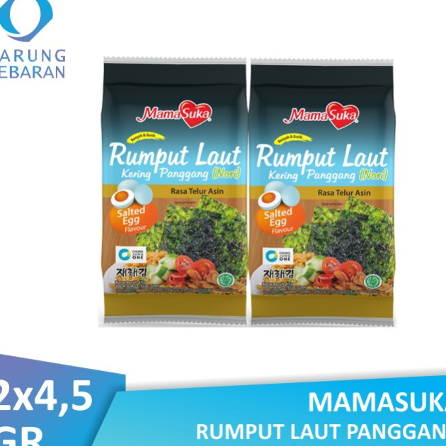 

Murah Mamasuka Rumput Laut Panggang Salted Egg (Isi 2 Pcs)