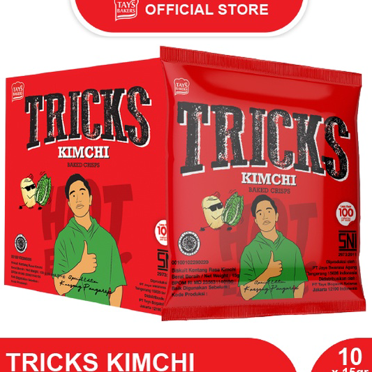 

➬✪✸ Tricks Crisps 10 x 12g KIMCHI – Potato Baked Crisps